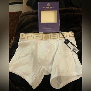 Mens Versace Trunk Underwear in white: size xs